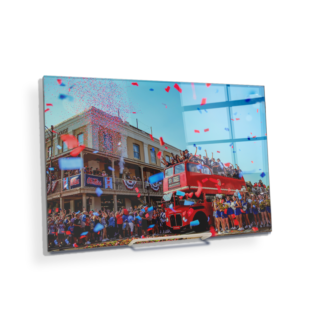 Ole Miss Rebels - Double Decker Parade of Champions - College Wall Art  #Canvas