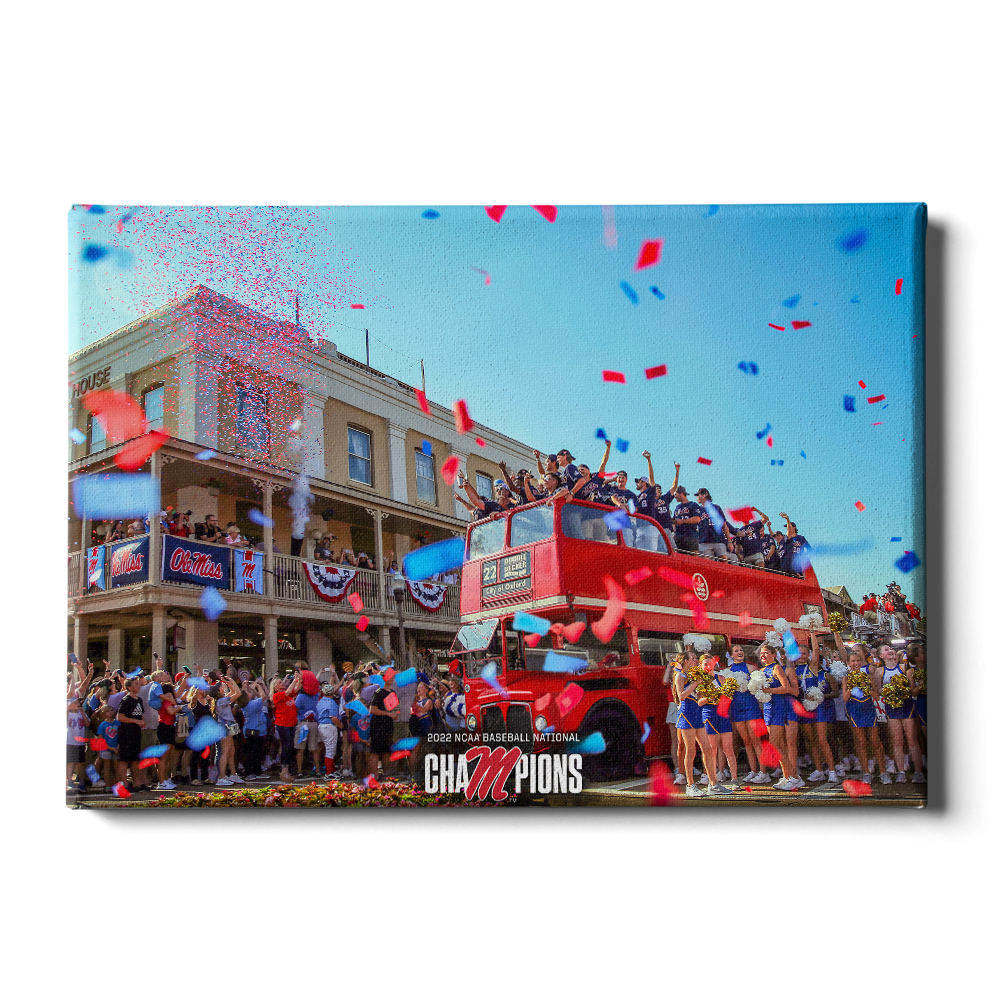 Ole Miss Rebels - NCAA Baseball National Parade of Champions - College Wall Art #Canvas