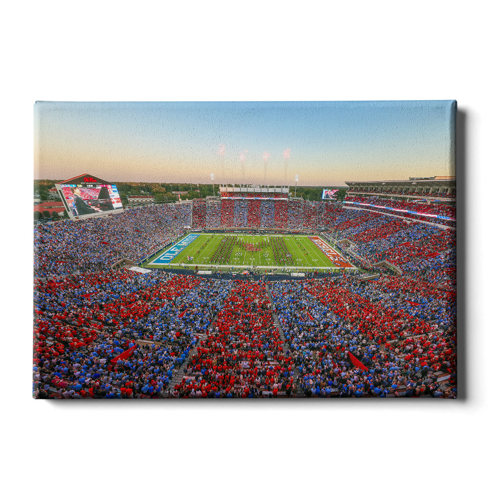 Ole Miss Rebels - Party In the SIP Stripe Out - College Wall Art #Canvas