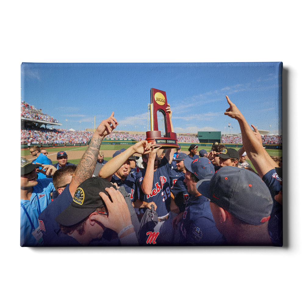 Ole Miss Rebels - Hoist the Trophy - College Wall Art #Canvas
