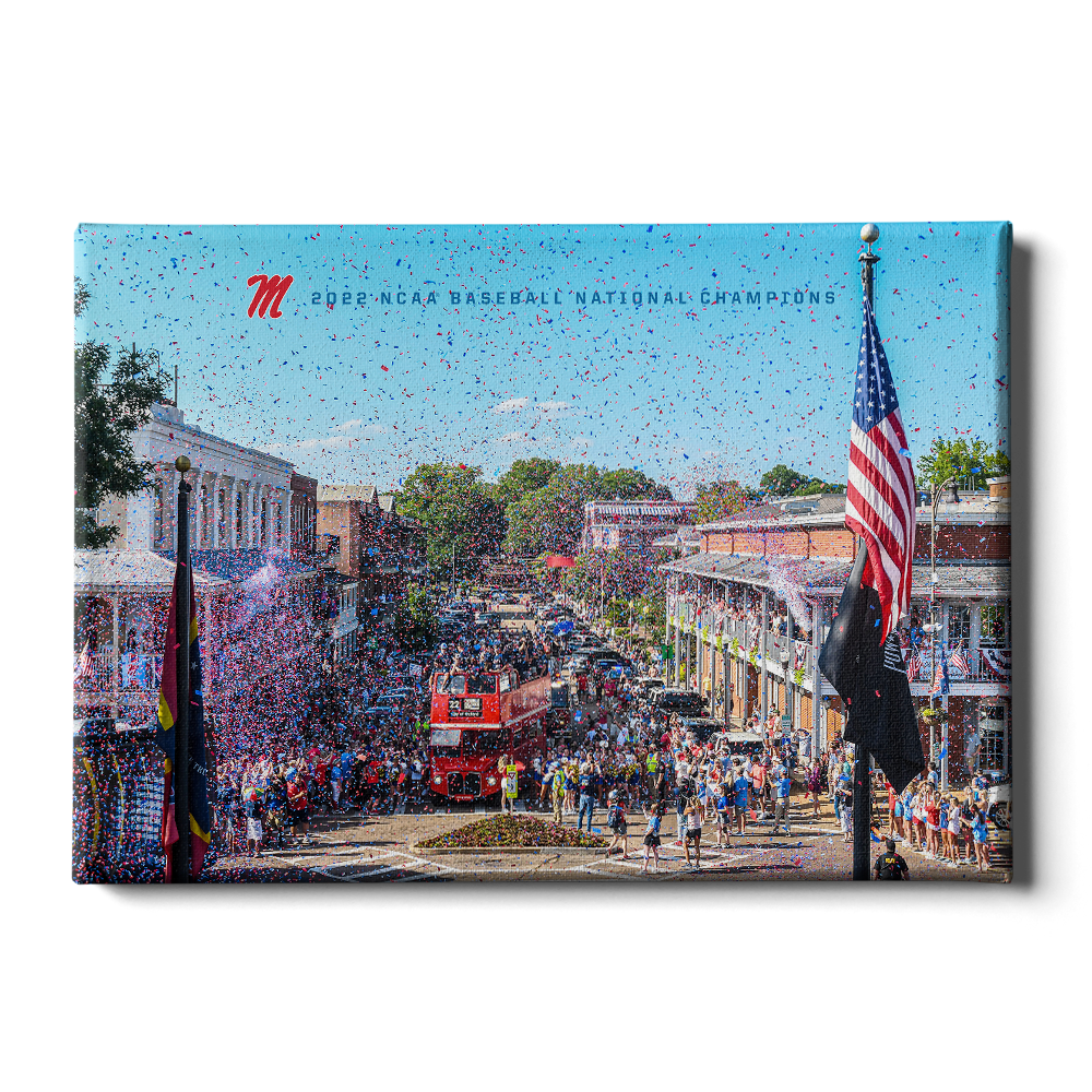 Ole Miss Rebels - 2022 Parade of Baseball National Champions - College Wall Art #Canvas