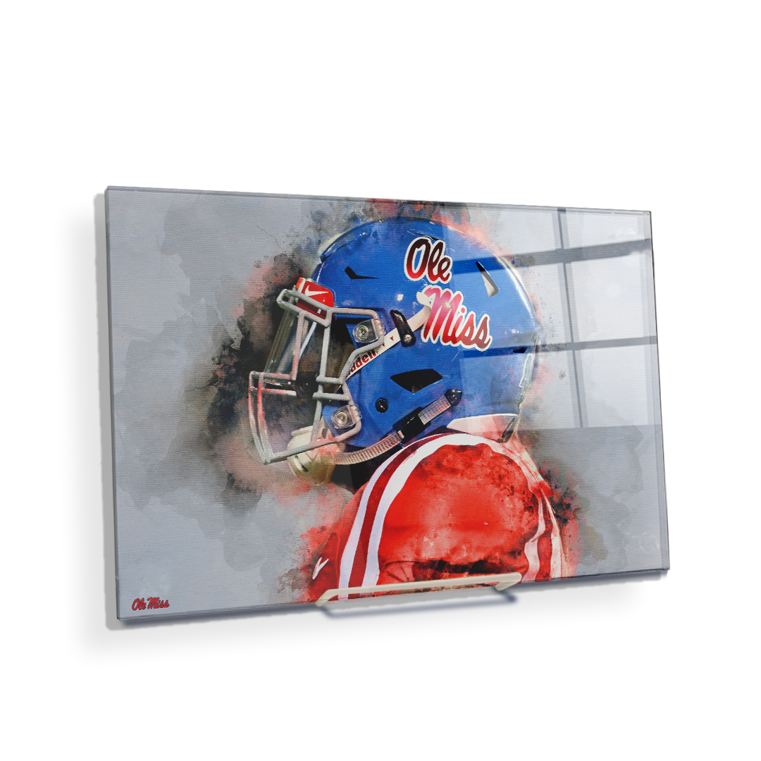 Ole Miss Rebels - Ole Miss Watercolor - College Wall Art #Canvas