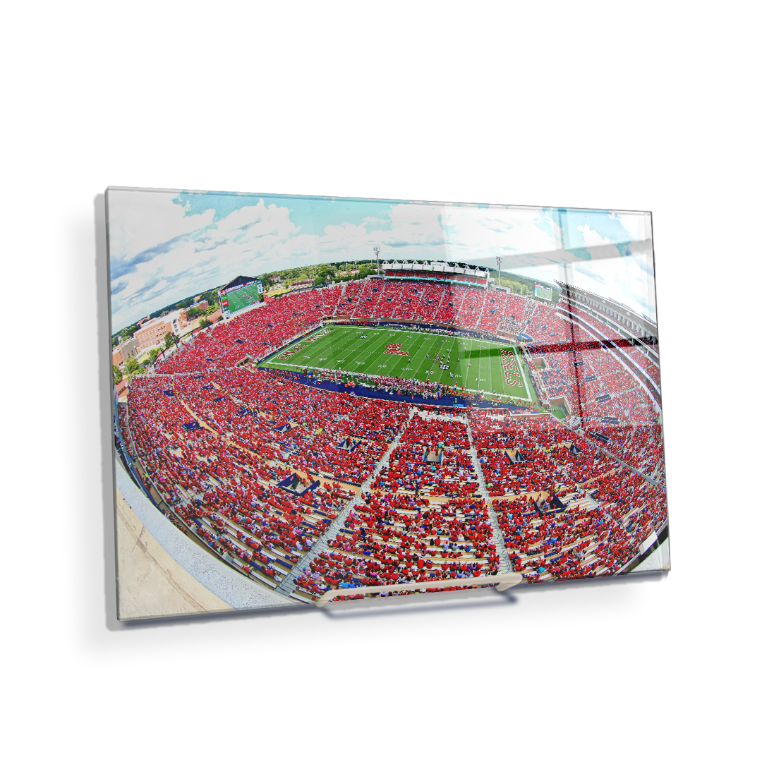 Ole Miss Rebels - Red Out - College Wall Art #Canvas