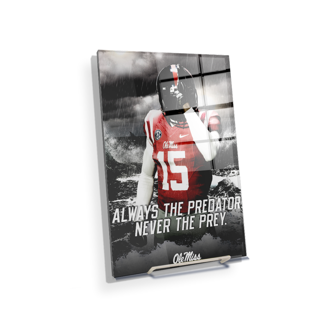Ole Miss Rebels - The Predator - College Wall Art #Canvas