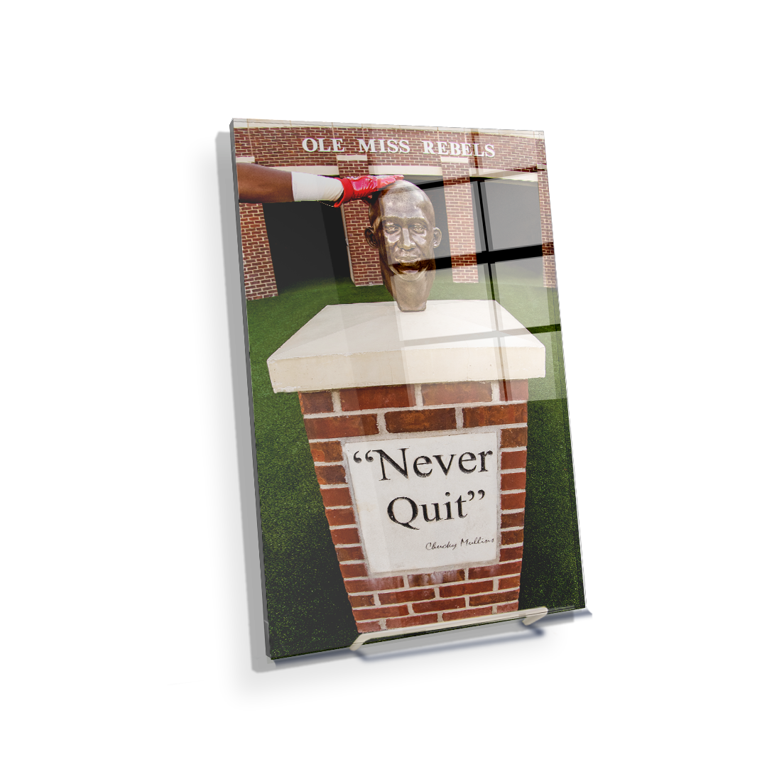 Ole Miss Rebels - Never Quit - College Wall Art #Canvas