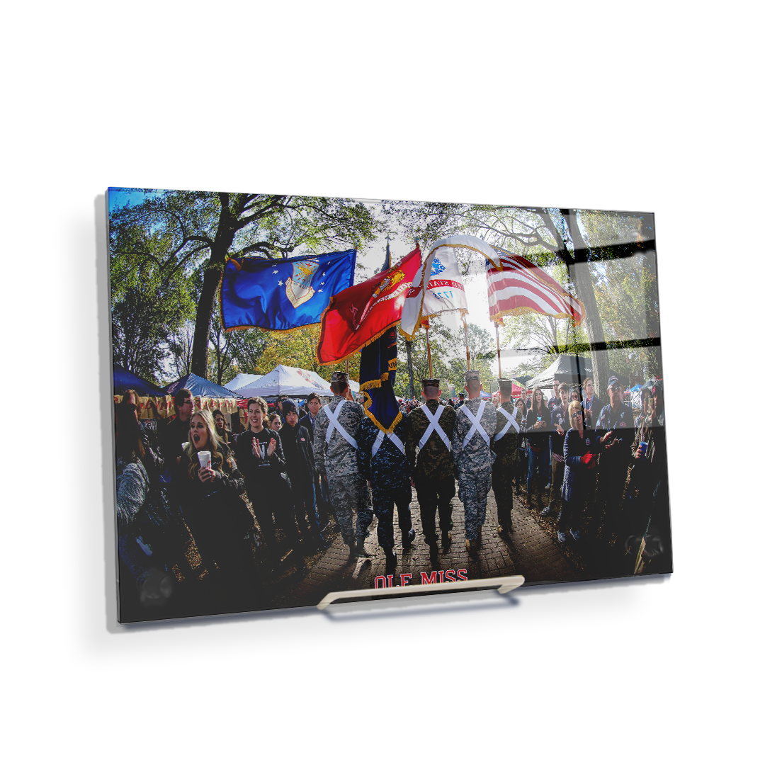 Ole Miss Rebels - Military Walk of Champions - College Wall Art #Canvas