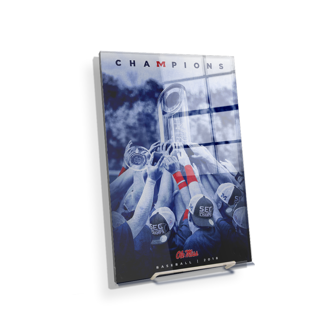 Ole Miss Rebels - SEC Baseball Champs - College Wall Art #Canvas