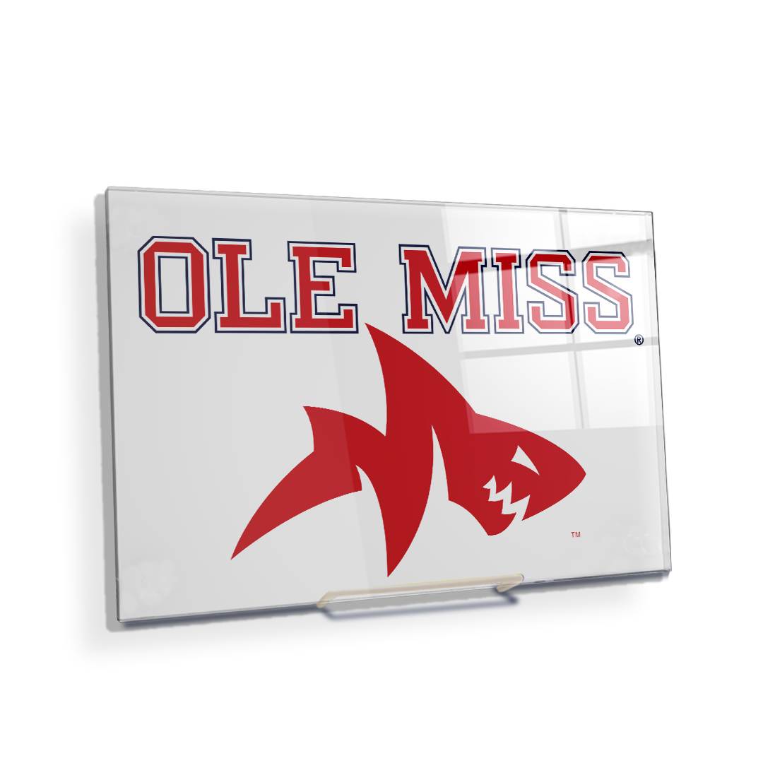 Ole Miss Rebels - Ole Miss Land Shark - College Wall Art #Canvas