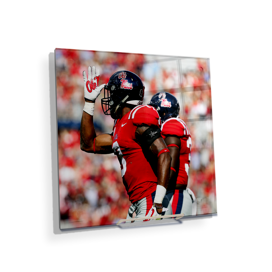 Ole Miss Rebels - Fins Up - College Wall Art #Canvas
