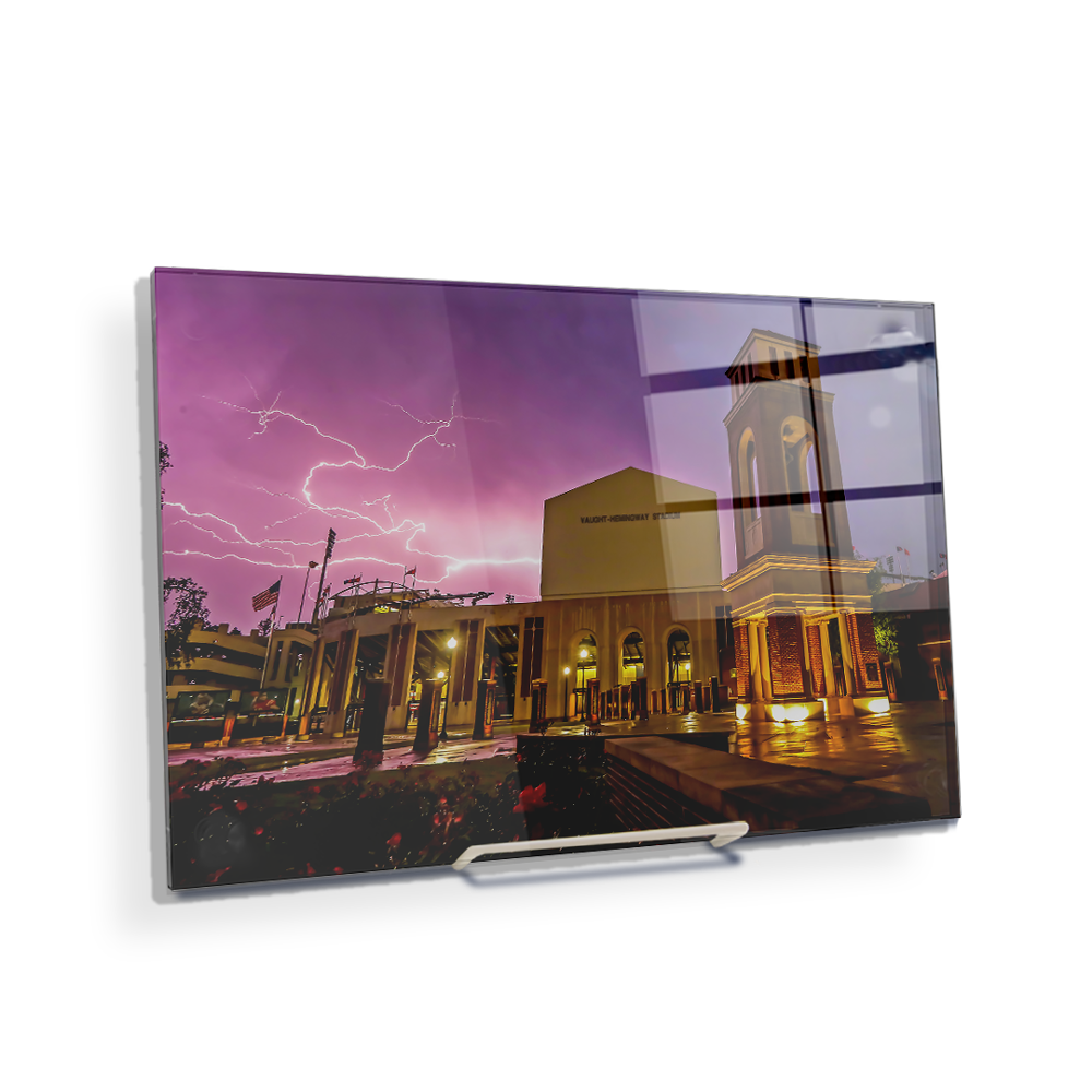 Ole Miss Rebels - Lightning Over Vaught Hemingway - College Wall Art #Canvas