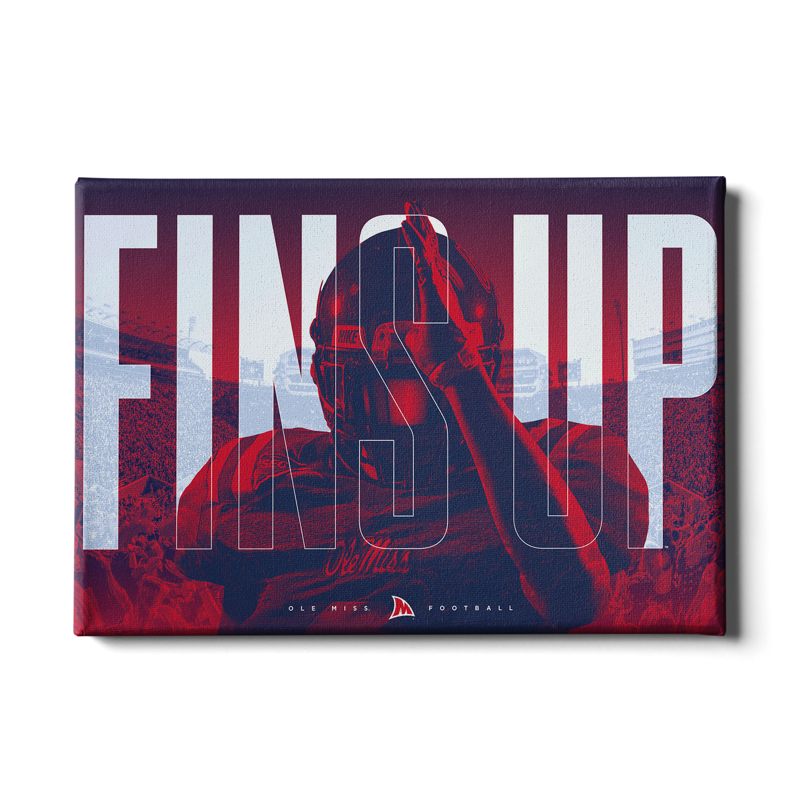 Ole Miss Rebels - Fins Up Ole Miss Football - College Wall Art #Canvas