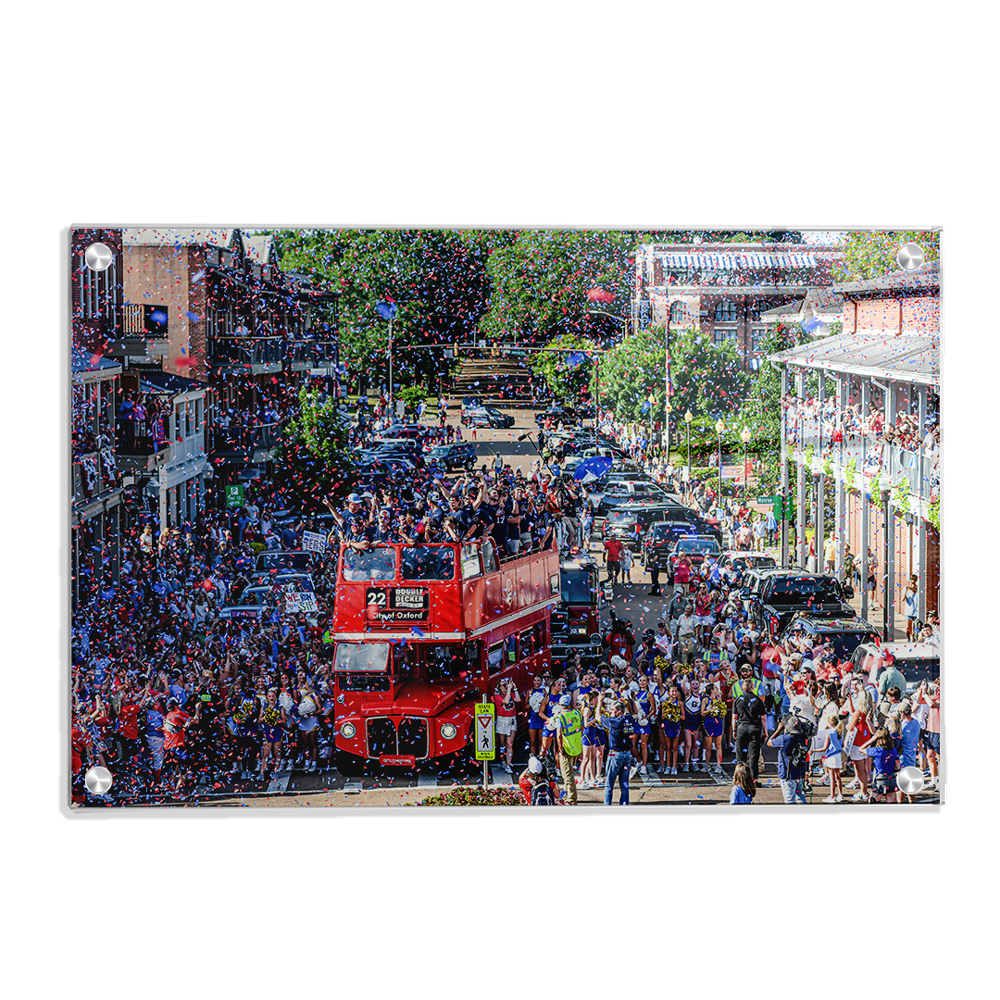 Ole Miss Rebels - Confetti - College Wall Art #Canvas