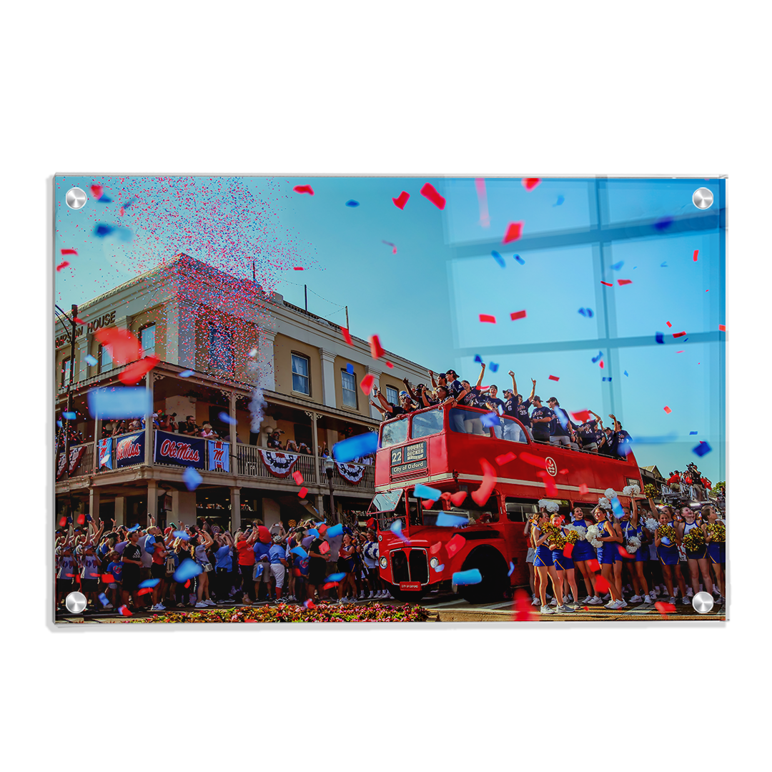 Ole Miss Rebels - Double Decker Parade of Champions - College Wall Art  #Canvas