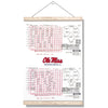 Ole Miss Rebels - Full CWS Champions Scorecard - College Wall Art #Hanging Canvas