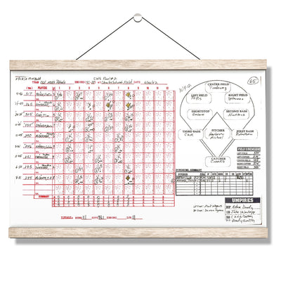 Ole Miss Rebels - CWS Champions Scorecard Ole Miss Side #Hanging Canvas