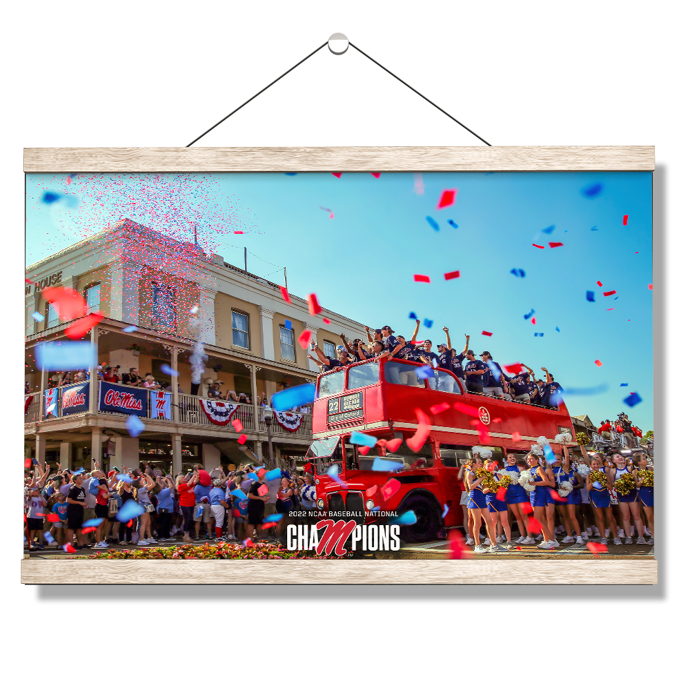 Ole Miss Rebels - NCAA Baseball National Parade of Champions - College Wall Art #Canvas