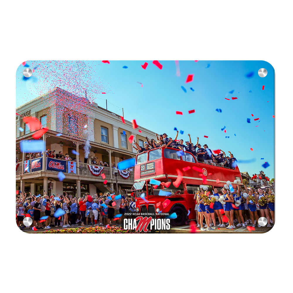Ole Miss Rebels - NCAA Baseball National Parade of Champions - College Wall Art #Canvas