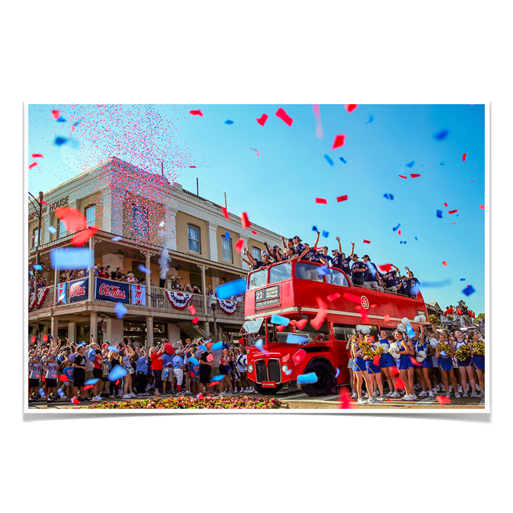 Ole Miss Rebels - Double Decker Parade of Champions - College Wall Art  #Canvas