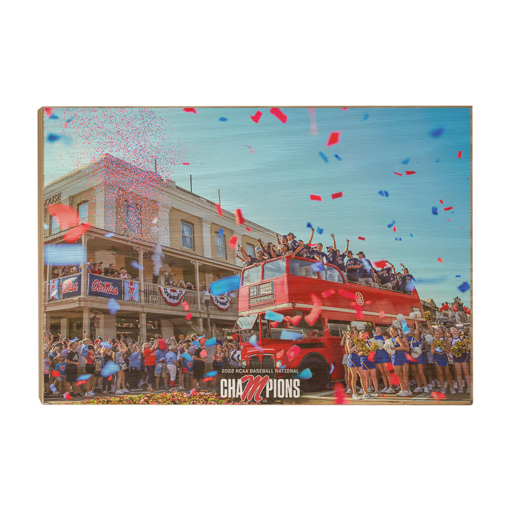 Ole Miss Rebels - NCAA Baseball National Parade of Champions - College Wall Art #Canvas
