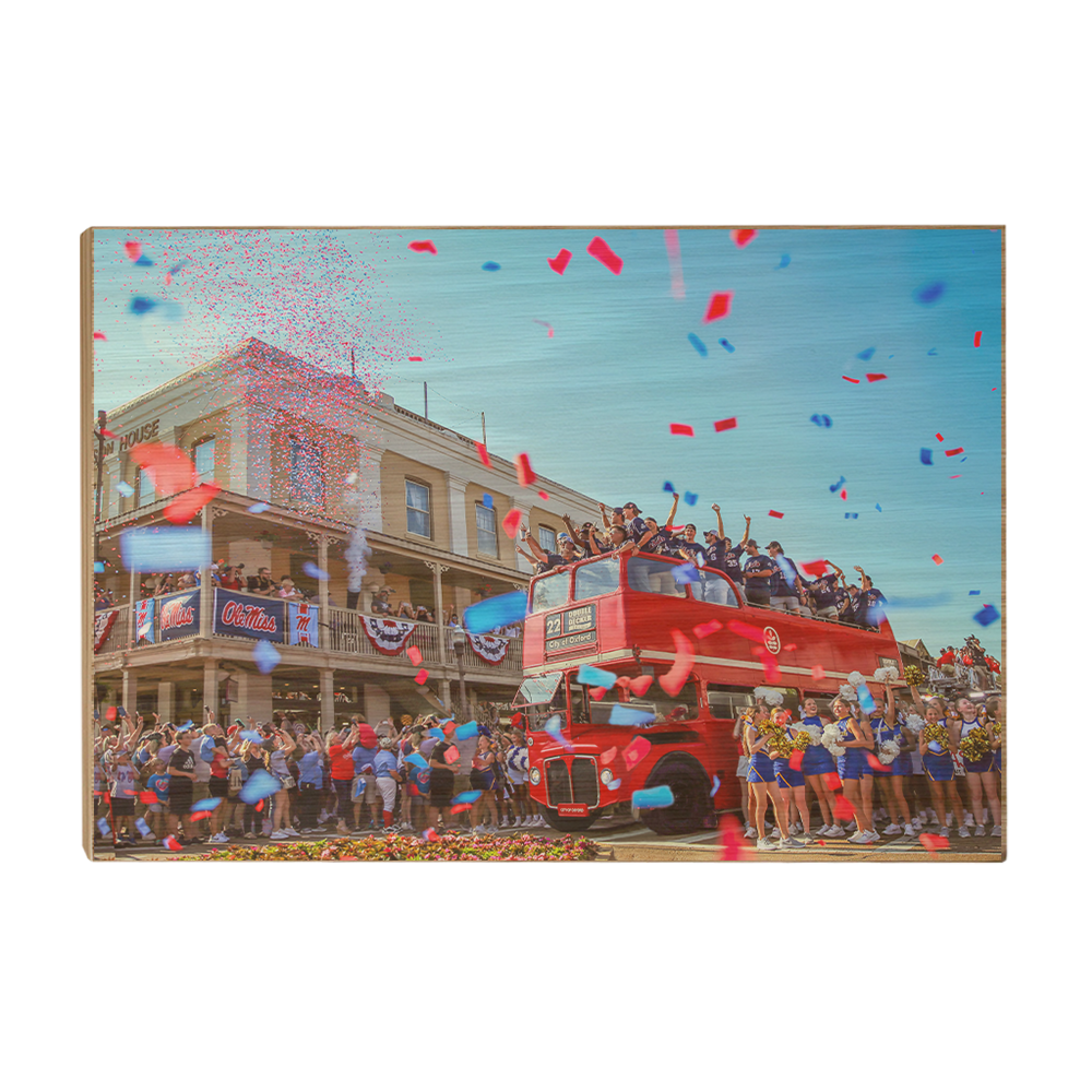 Ole Miss Rebels - Double Decker Parade of Champions - College Wall Art  #Canvas