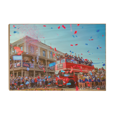 Ole Miss Rebels - Double Decker Parade of Champions - College Wall Art  #Wood