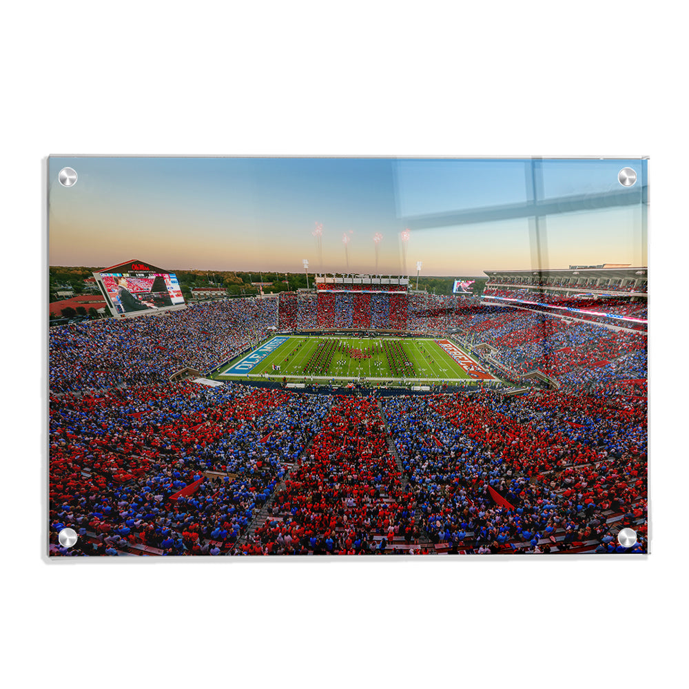 Ole Miss Rebels - Party In the SIP Stripe Out - College Wall Art #Canvas