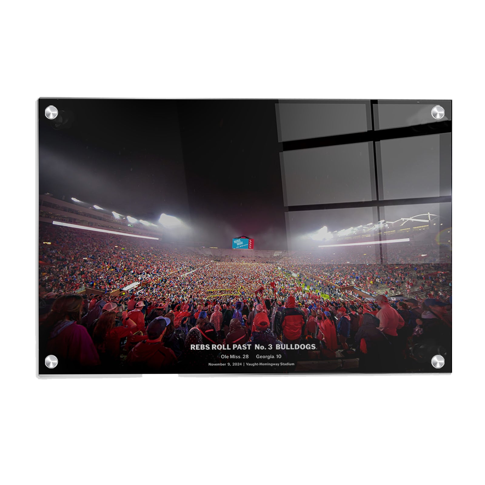 Ole Miss Rebels - Rebs Beat Georgia Storm the Field - Rebel Wall Art #Canvas