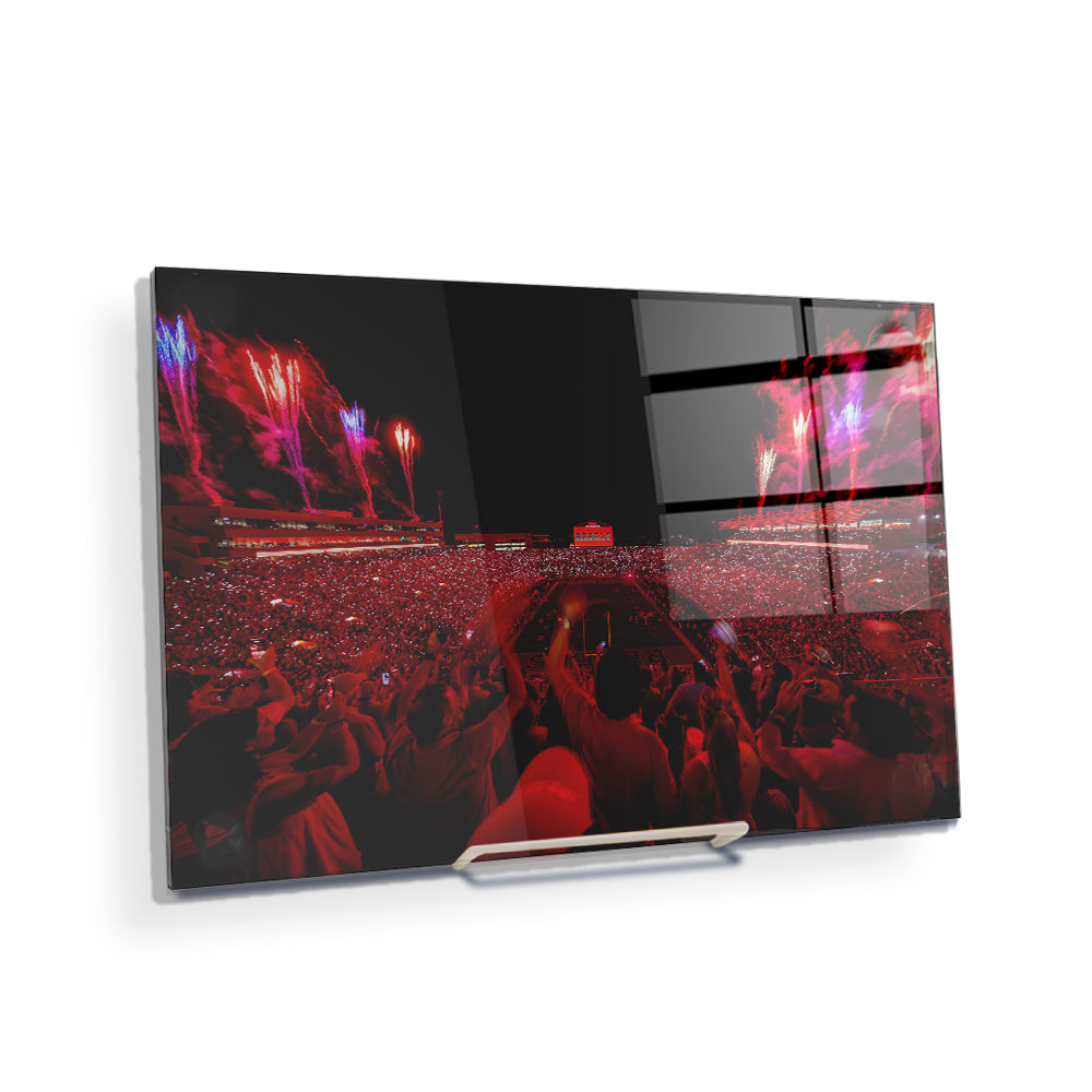 Ole Miss Rebels - Rebel Red Light Up Vaught-Hemmingway - College Wall Art #Canvas