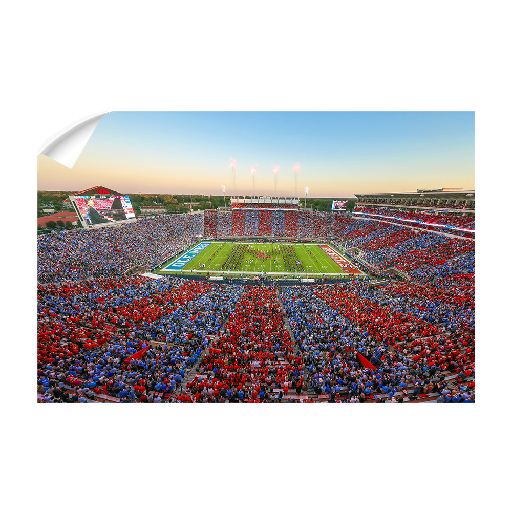 Ole Miss Rebels - Party In the SIP Stripe Out - College Wall Art #Canvas