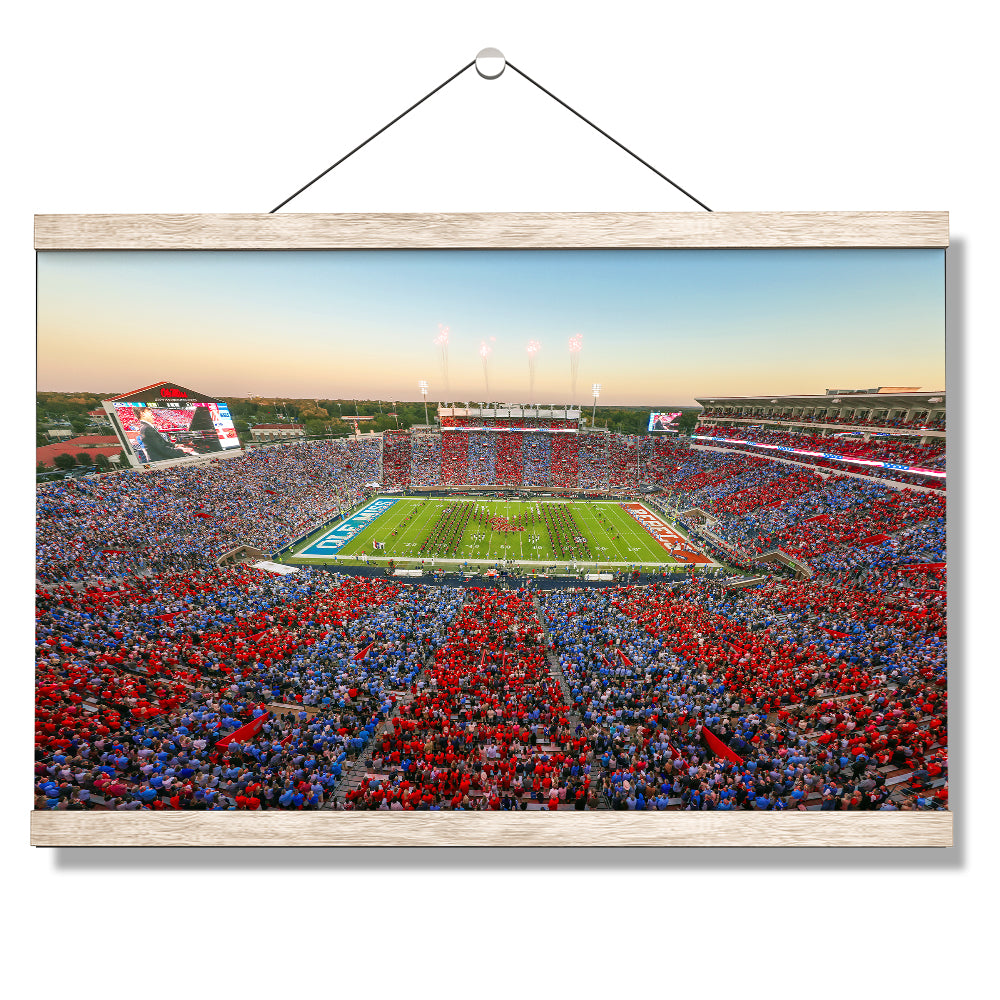 Ole Miss Rebels - Party In the SIP Stripe Out - College Wall Art #Canvas