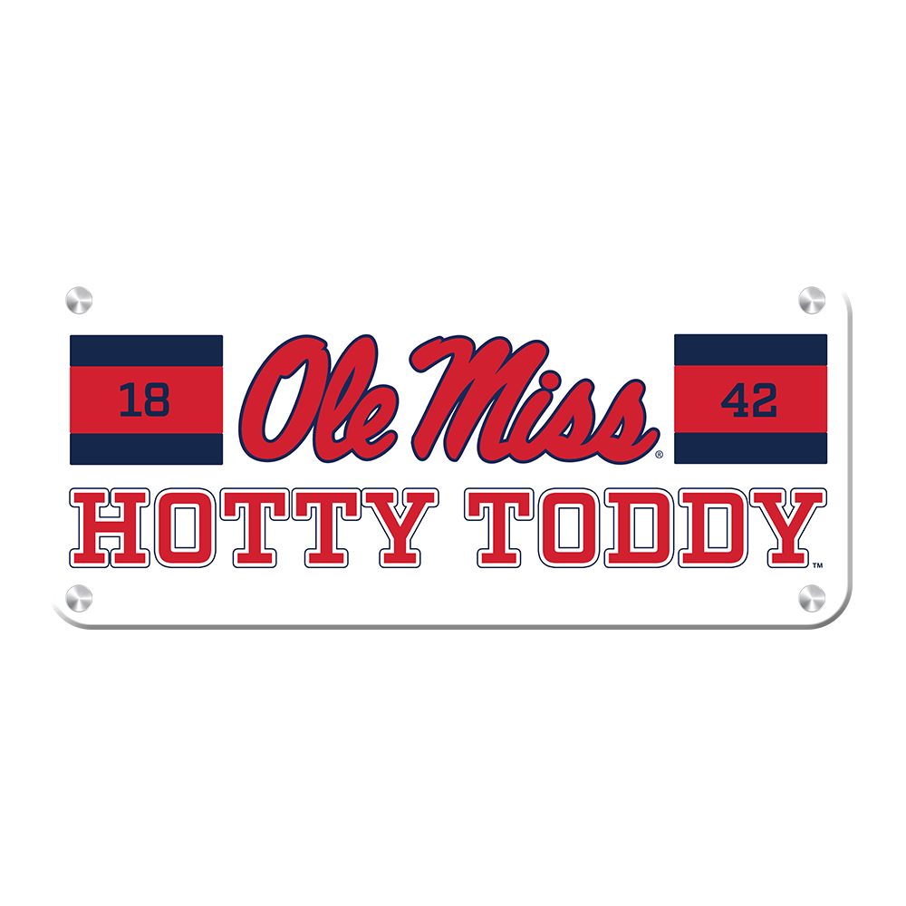 Ole Miss Rebels - Ole Miss Hotty Toddy Panoramic - College Wall Art #Canvas