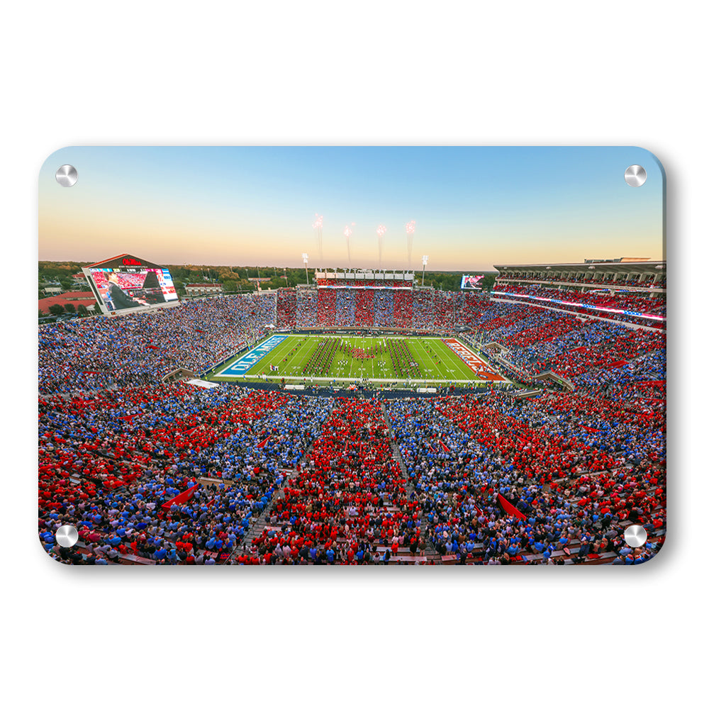 Ole Miss Rebels - Party In the SIP Stripe Out - College Wall Art #Canvas