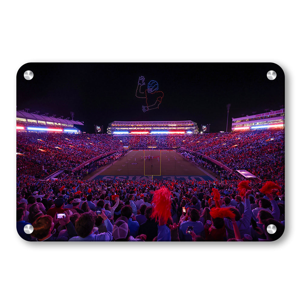 Ole Miss Rebels - Football Drones - College Wall Art #Canvas