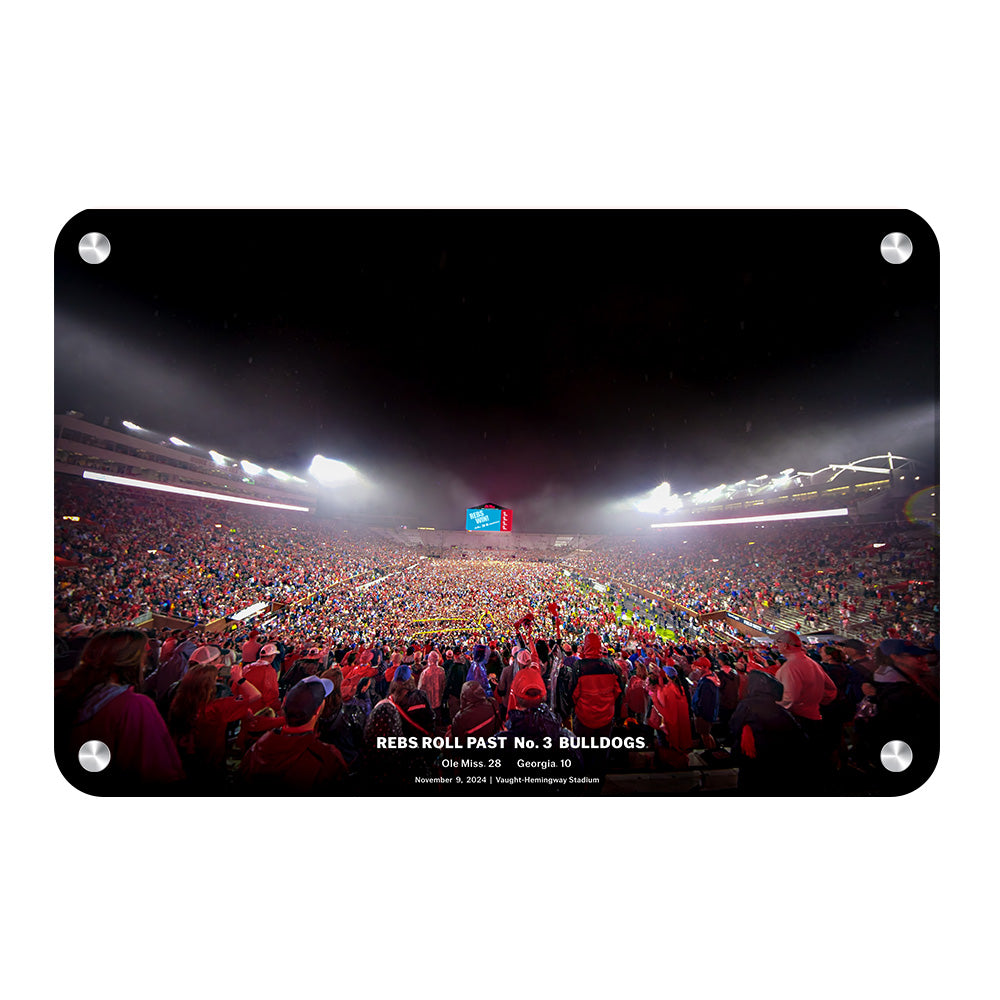 Ole Miss Rebels - Rebs Beat Georgia Storm the Field - Rebel Wall Art #Canvas