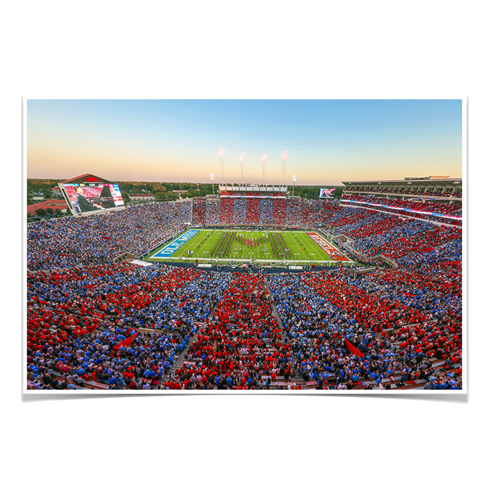 Ole Miss Rebels - Party In the SIP Stripe Out - College Wall Art #Canvas