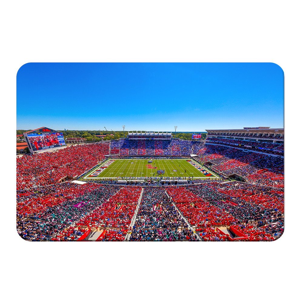 Ole Miss Rebels - Ole Miss Stripe Out - College Wall Art #Canvas