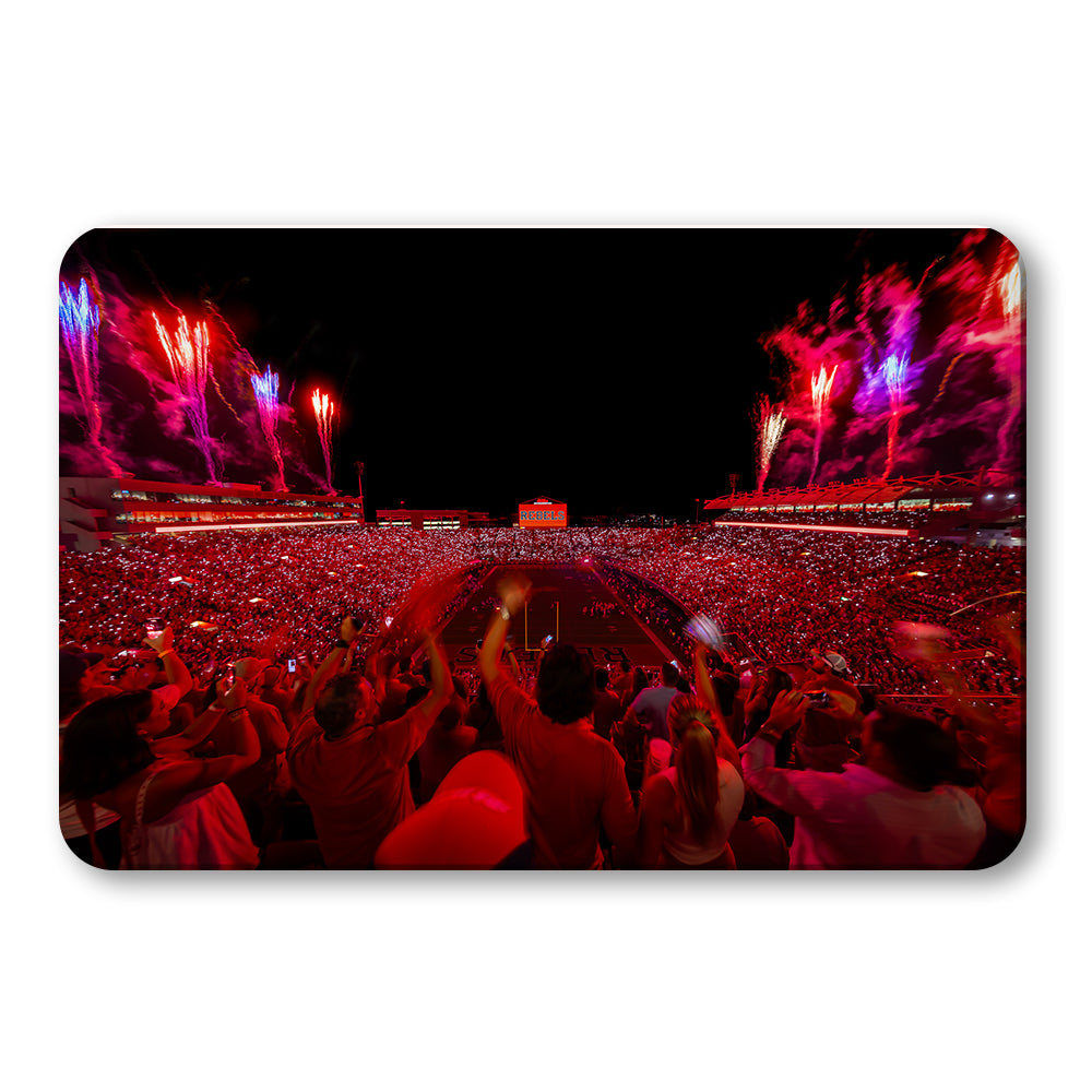 Ole Miss Rebels - Rebel Red Light Up Vaught-Hemmingway - College Wall Art #Canvas