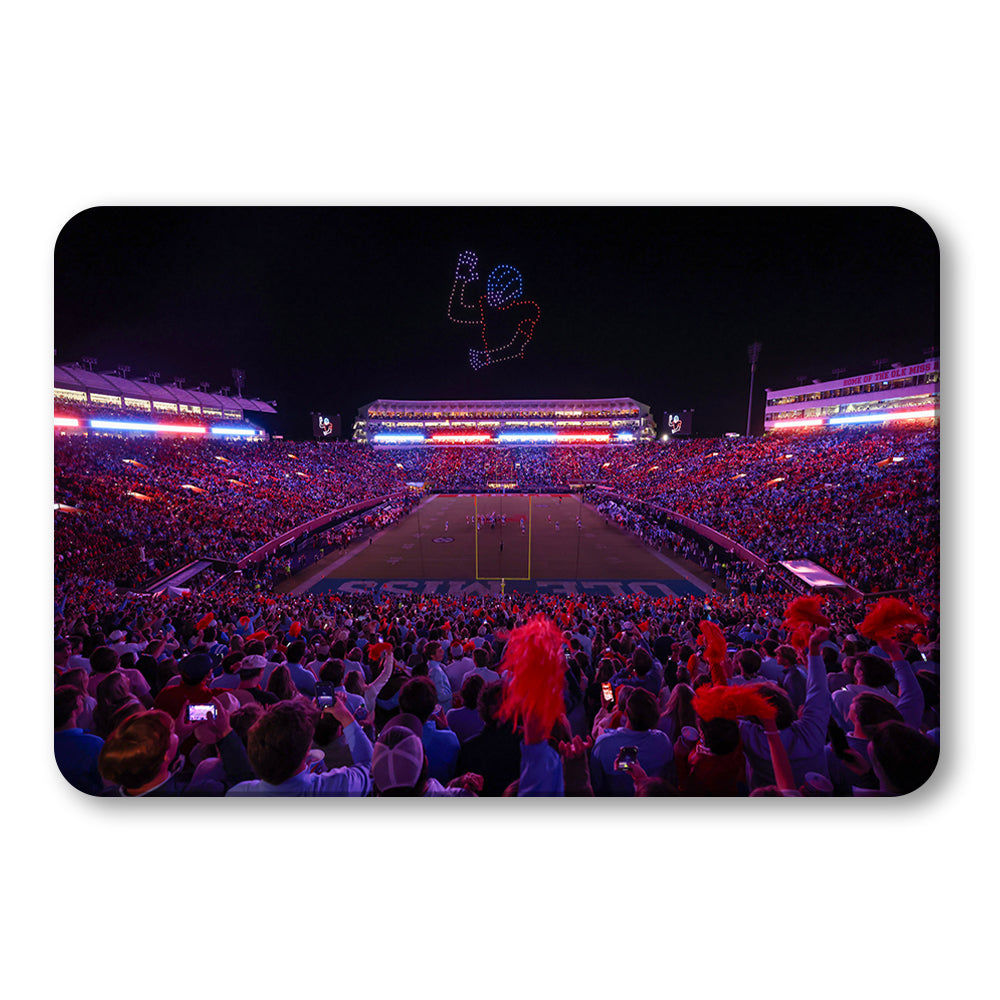 Ole Miss Rebels - Football Drones - College Wall Art #Canvas