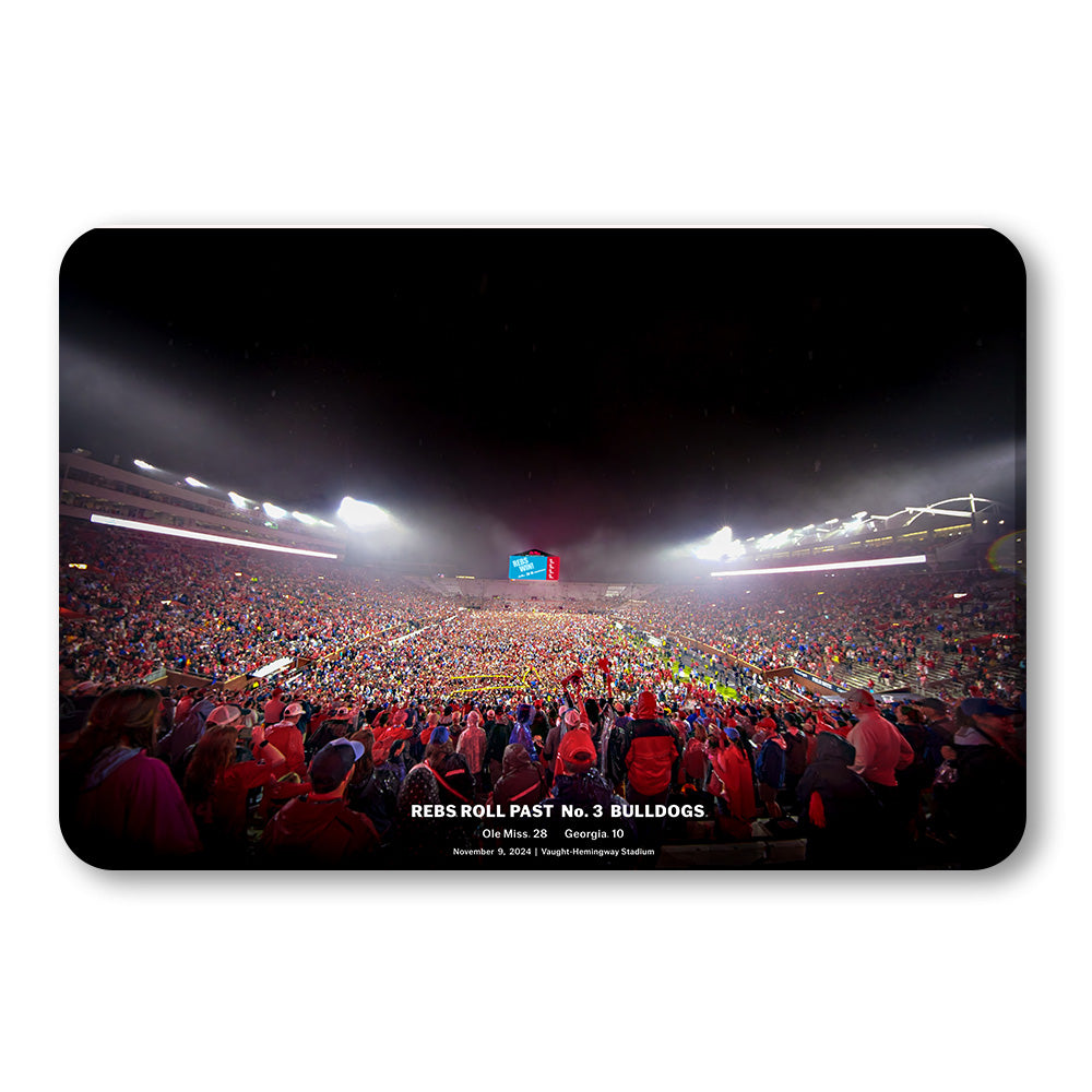 Ole Miss Rebels - Rebs Beat Georgia Storm the Field - Rebel Wall Art #Canvas