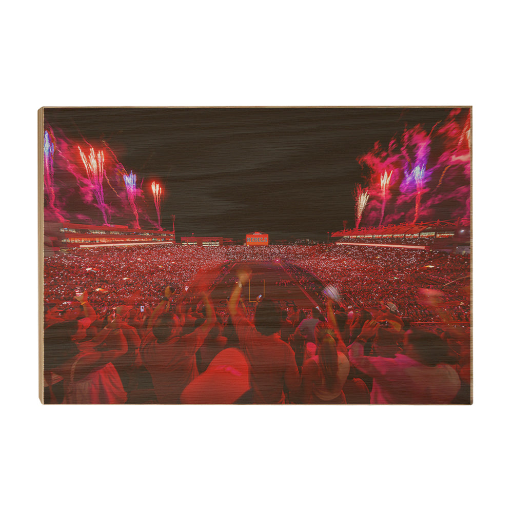 Ole Miss Rebels - Rebel Red Light Up Vaught-Hemmingway - College Wall Art #Canvas