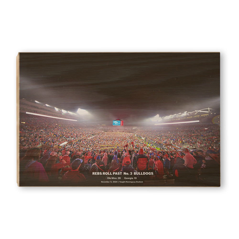 Ole Miss Rebels - Rebs Beat Georgia Storm the Field - Rebel Wall Art #Canvas