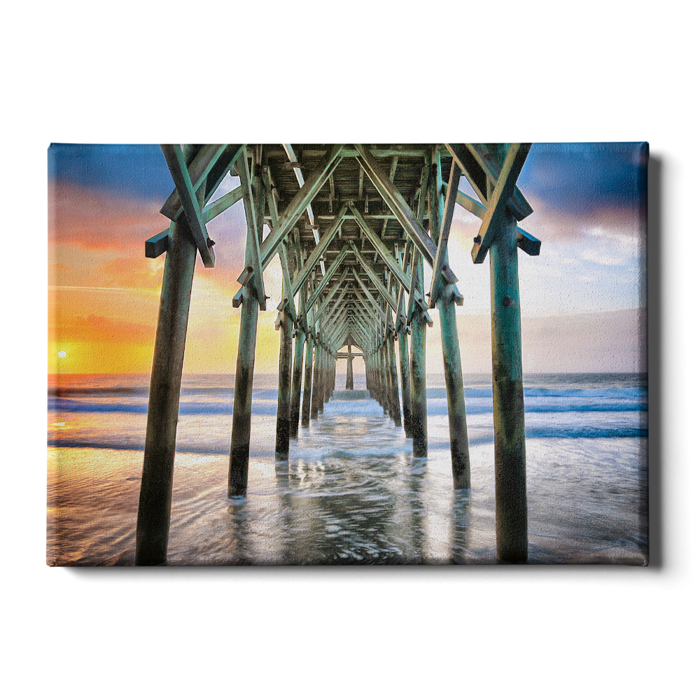 Pier Sunset - College Wall Art