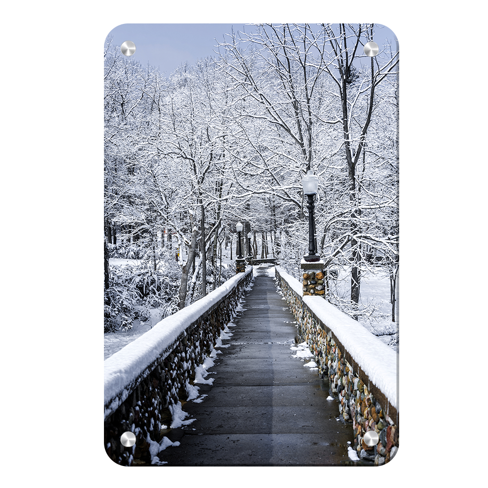 Winter Bridge - College Wall Art#Canvas