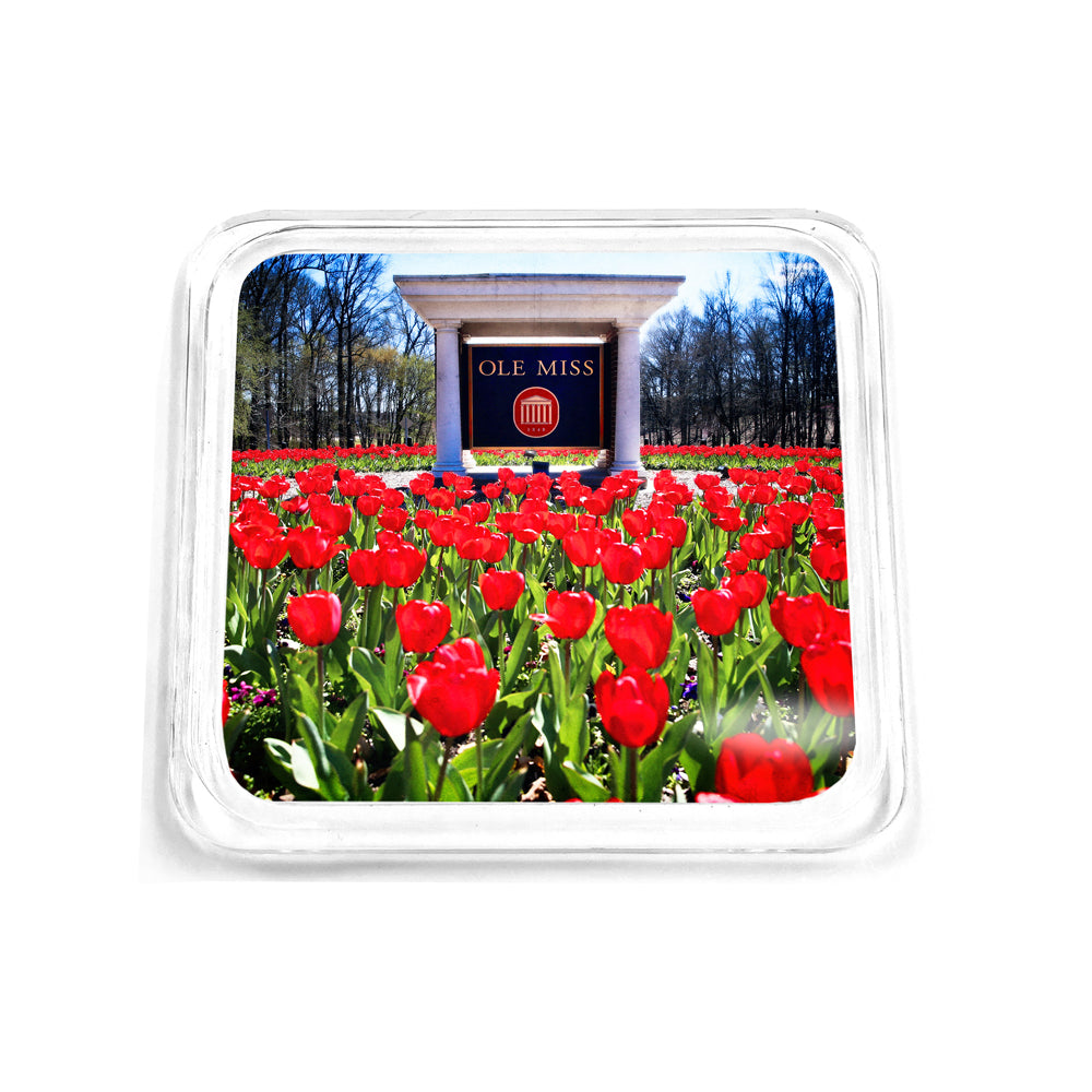 Ole Miss Rebels - Spring Flowers Drink Coaster