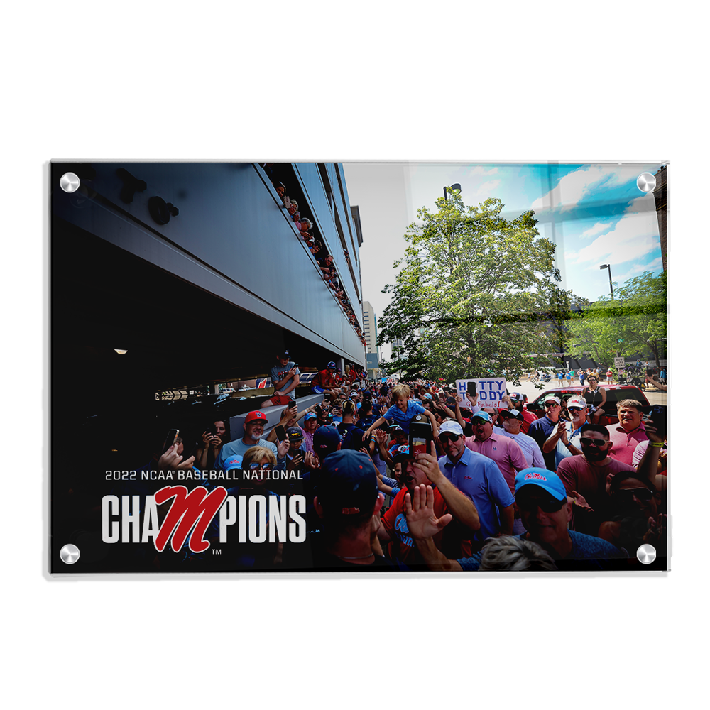 Ole Miss Rebels - Walk of Baseball Champions - College Wall Art #Canvas