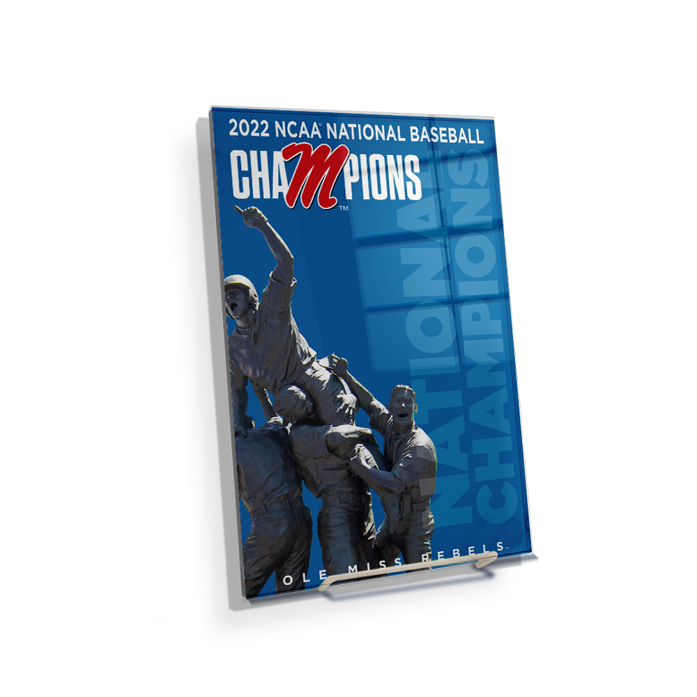 Ole Miss Rebels - 2022 National Baseball Champions Ole Miss - College Wall Art #Canvas