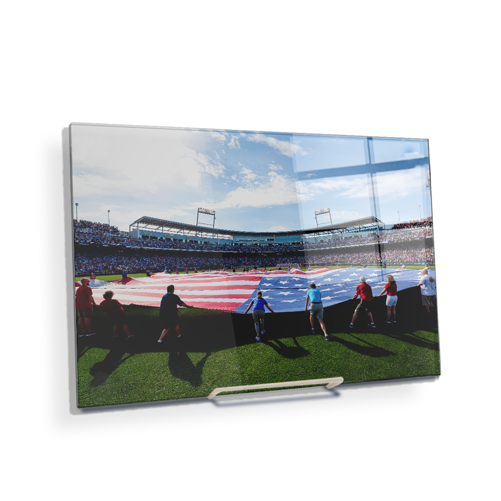 Ole Miss Rebels - Stars and Stripes - College Wall Art #Canvas