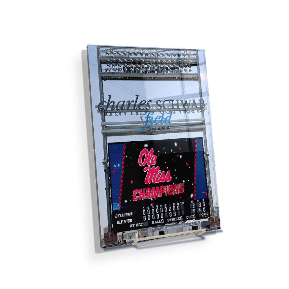 Ole Miss Rebels - Scoreboard - College Wall Art #Canvas