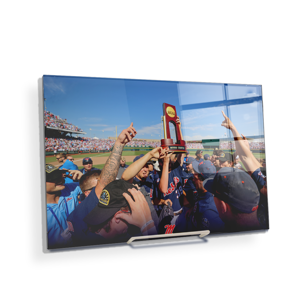 Ole Miss Rebels - Hoist the Trophy - College Wall Art #Canvas