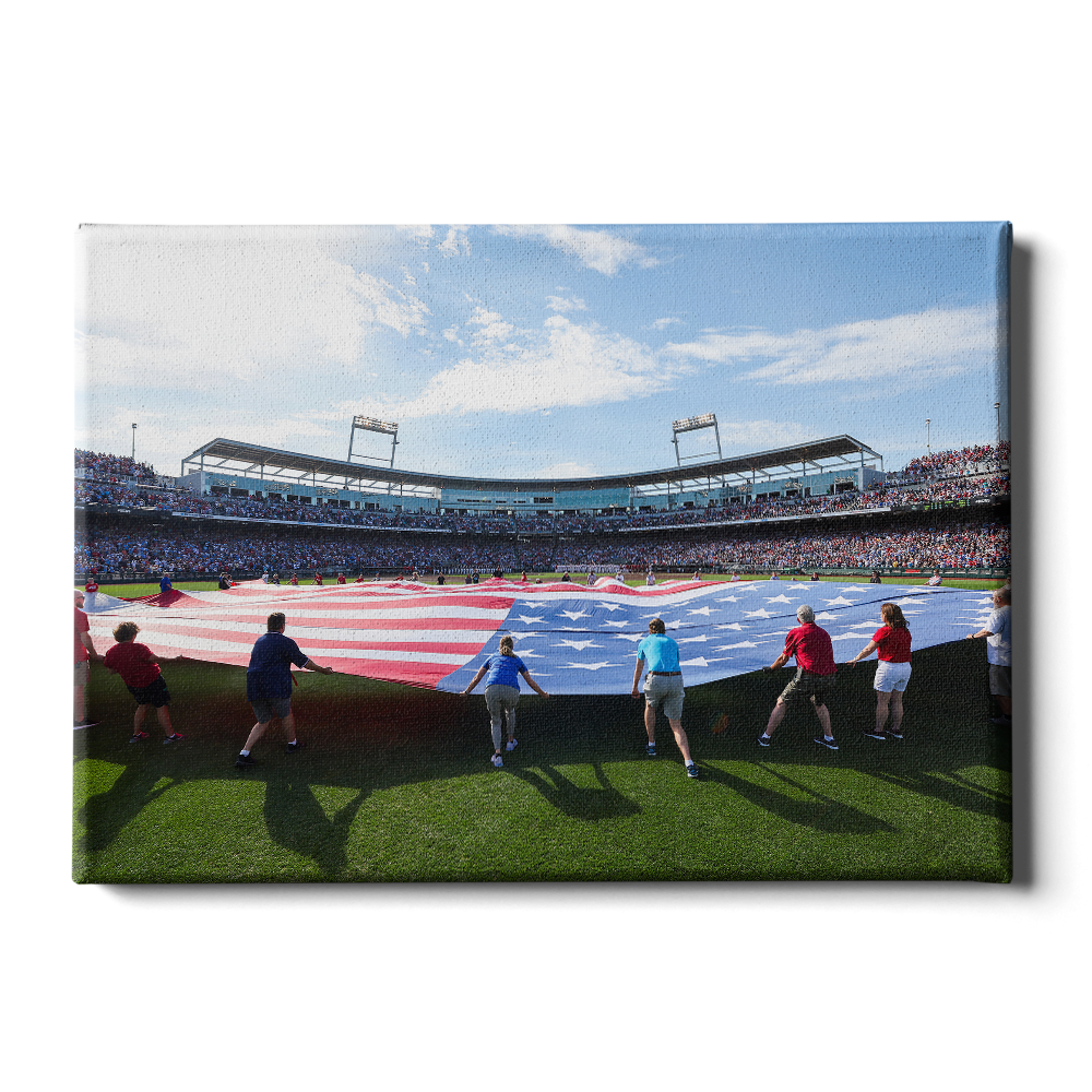 Ole Miss Rebels - Stars and Stripes - College Wall Art #Canvas